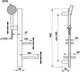 Ideal Standard Idealrain Alu+ Duschgarnitur mit Ablagen, 2 Strahlarten, 100% recyceltes Aluminium, Chrom, BD586AA Galeriebild 4